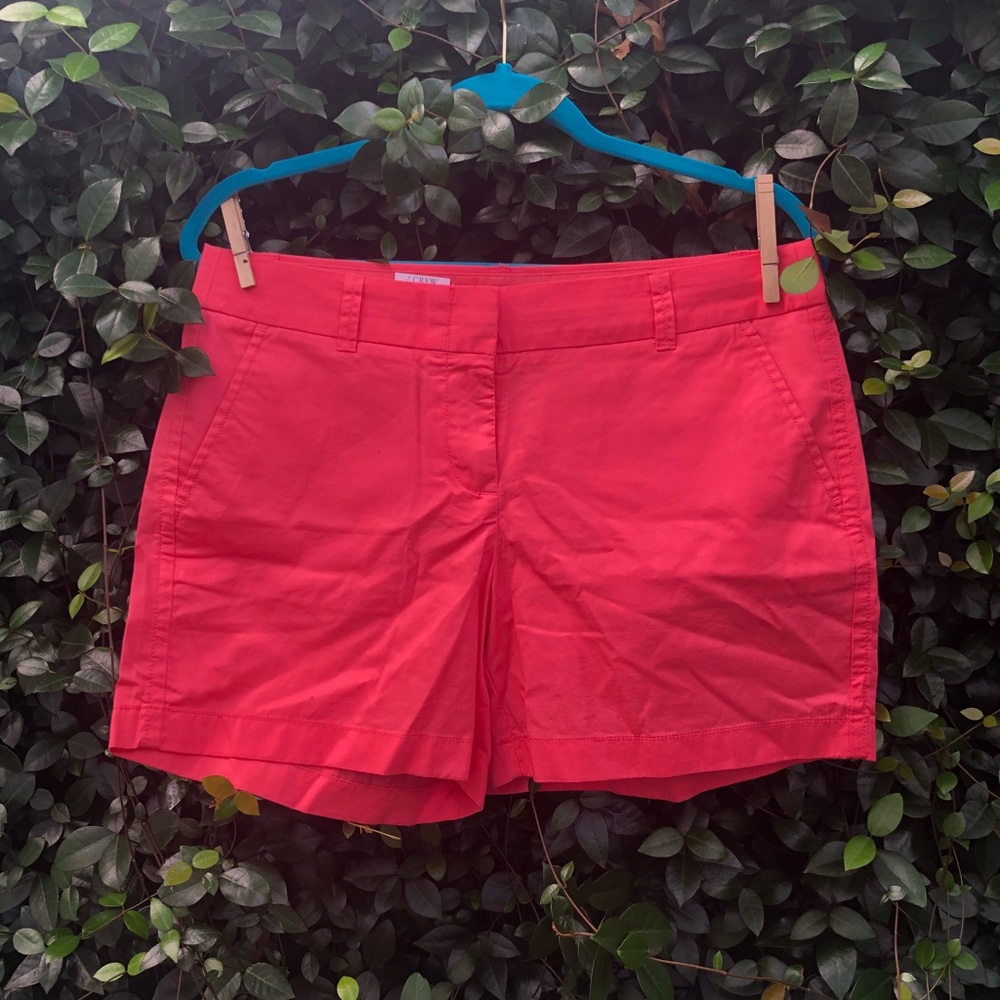 J.CREW Coral Chino Shorts NWT